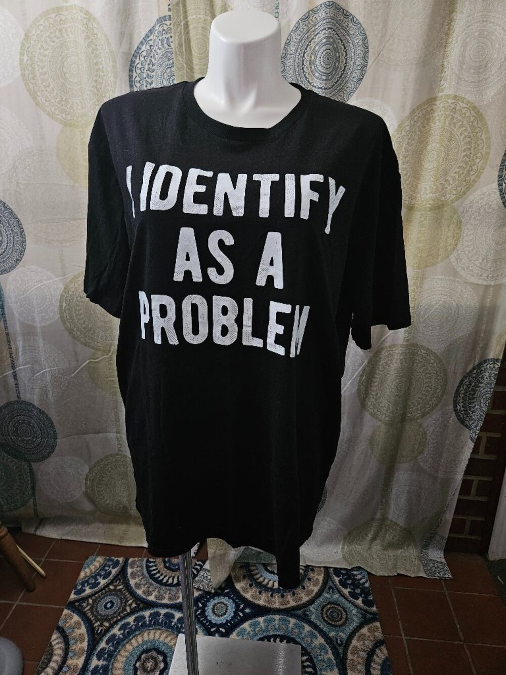 NWOT "I Identify as a Problem" Novelty Tee (US size 18W)